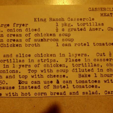 King Ranch Casserole