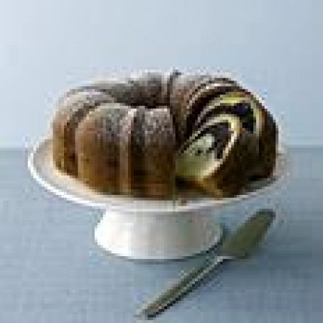 Rum-Scented Marble Cake