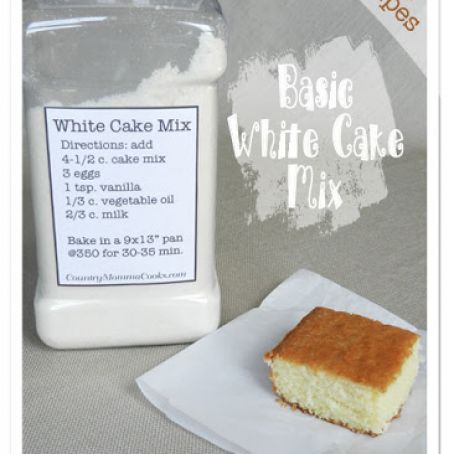 White Cake Mix -Homemade