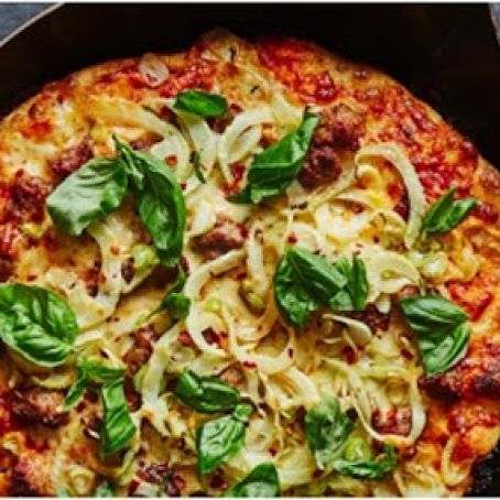 Cast-Iron Pizza with Fennel and Sausage