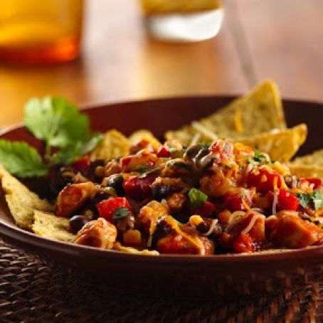 Skillet Chicken Nachos