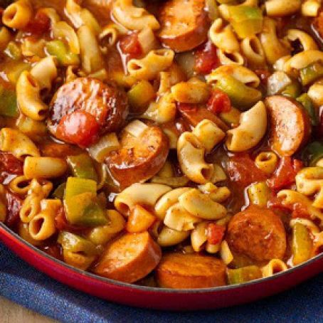 Bold Firehouse Sausage Creole Macaroni