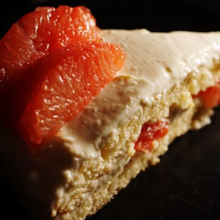 Grapefruit Cake with Grapefruit Cream Cheese Frosting