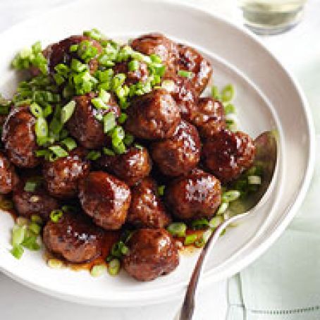 Spicy Apple Glazed Meatballs