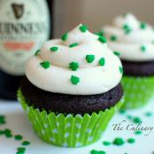 Chocolate Stout Cupcakes with Irish Cream Buttercream