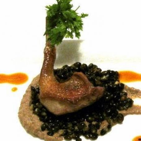 PAN ROASTED SQUAB w/MORELS