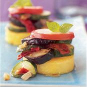 Eggplant-Polenta Stacks