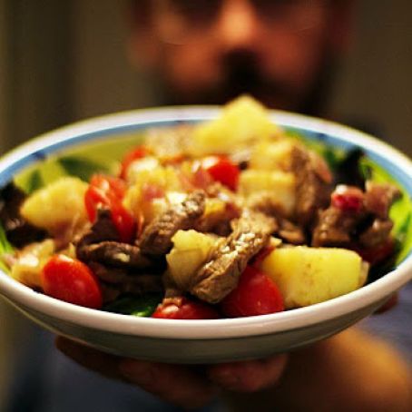 Warm Steak and Potato Salad
