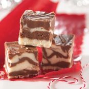 Creamy Chocolate Marble Fudge