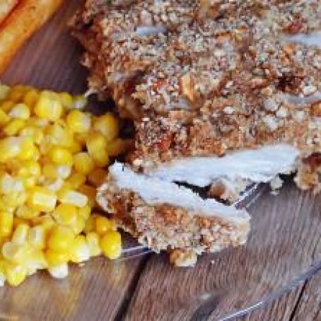 Crispy Honey Mustard Pretzel Chicken