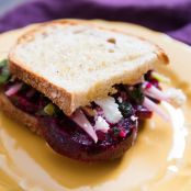 Roasted Beet Sandwiches With Ginger, Fennel, and Goat Cheese Recipe