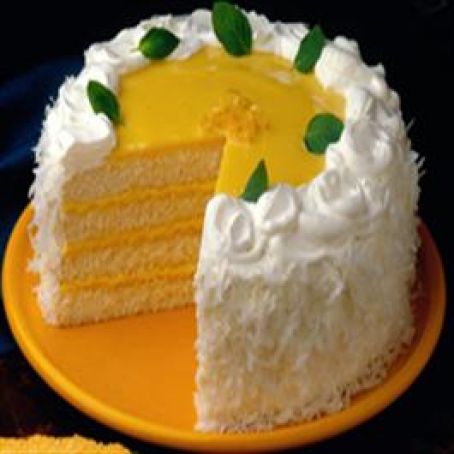 Coconut Lemon Torte