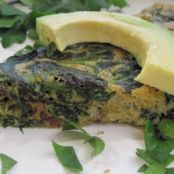 Brussels Sprouts and Spinach Truffle Frittata