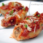 Sausage, Caramelized Onion & Mushroom Stuffed Shells