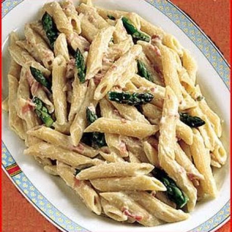 penne with ricotta and asparagus