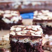 Almond Joy Poke Cake