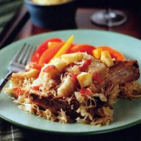 Mom Tabak's Pork Chops and Sauerkraut