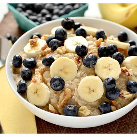 Blueberry Banana Nut Oatmeal