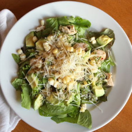 Grilled Chicken, Corn, and Avocado Salad