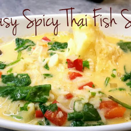 Easy Spicy Thai Fish Soup