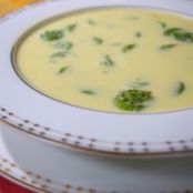 Fiddlehead and Saffron Soup