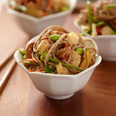 Cashew Chicken Soba Noodle Salad