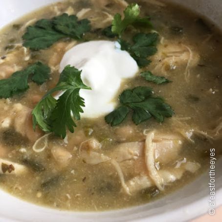 Chile Verde Chicken Chili with White Beans