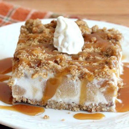Frozen Caramel-Apple Crunch Cake