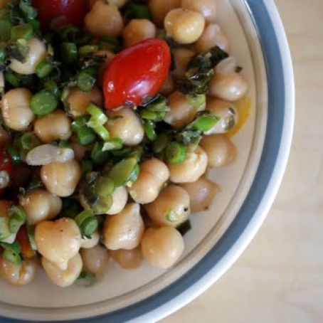 Eggplant and Chickpea Salad