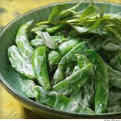 Chilled Snap Peas With Creamy Tarragon Dressing