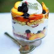 Blackberry Peach Trifle