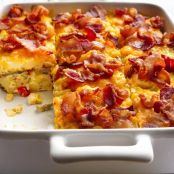 Bacon and Hash Brown Egg Bake