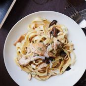 Tagliatelle with Braised Chicken and Figs