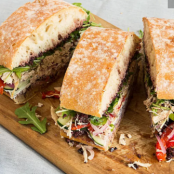 Roast Chicken Pan Bagnat w/Olive Tapenade
