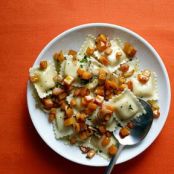 Ravioli with Sauteed Butternut Squash