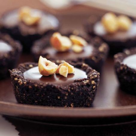 Chocolate-Crusted Chocolate Tarts