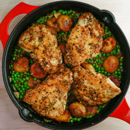 Crispy Chicken Vesuvio