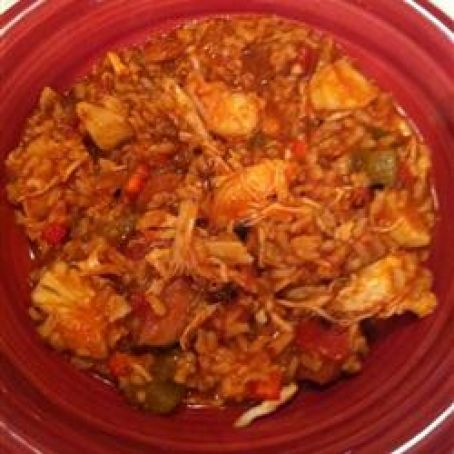 Shrimp, Sausage, and Fish Jambalaya