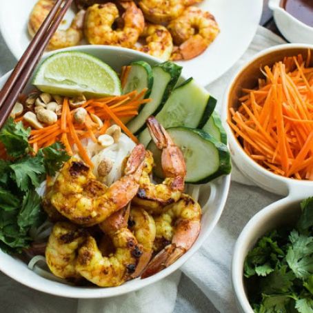 Vietnamese BBQ Shrimp Noodle Bowl