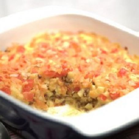 Four Layer Hamburger and Macaroni Casserole