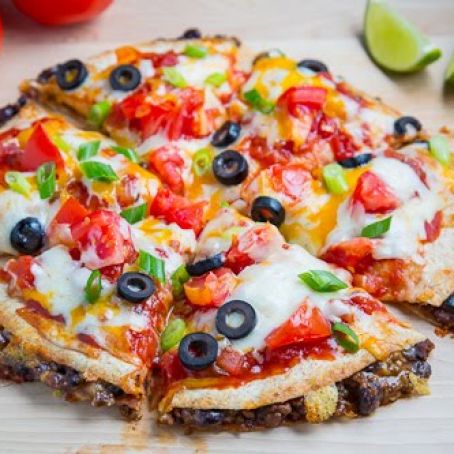 Taco Quesadilla Pizza