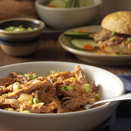 Slow-Cooker Pulled Pork with Ginger Sauce