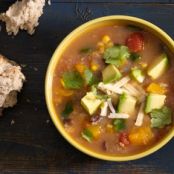 CHUNKY SQUASH AND BLACK BEAN SOUP