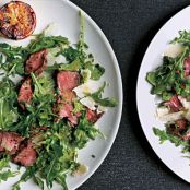 Grilled Steak with Baby Arugula and Parmesan Salad Recipe Print Page | MyRecipes.com