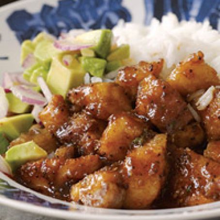 Spiced Catfish with Avocado