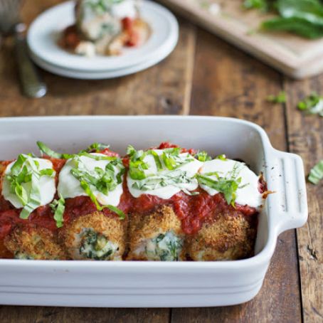 Baked Mozzarella Chicken Rolls