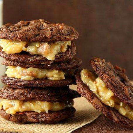 Award-Winning German Chocolate “Cake” Sandwich Cookies