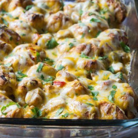 Chicken Fajita Bubble-Up Bake - Casserole