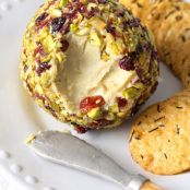 Lemon Cranberry & Pistachio Cashew Cheese Ball