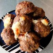 MOZZARELLA STUFFED HOMEMADE MEATBALLS